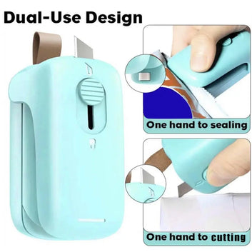 1/2 Piece Portable Mini Household Hot Welding Machine Ceramic Impulse Sealer Packing Sealer Capper Plastic Bag Sealer