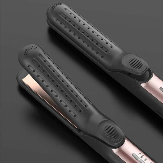 Multi Hair Straightener Cool Airflow Styler Air Professional Ceramic Tourmaline Ptc Fast Heating 2 In 1 Straight Curler Iron